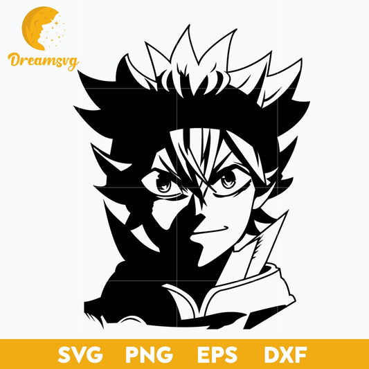 Asta Half SVG, Black Clover SVG, file for cricut, Anime svg, png, eps, dxf digital download