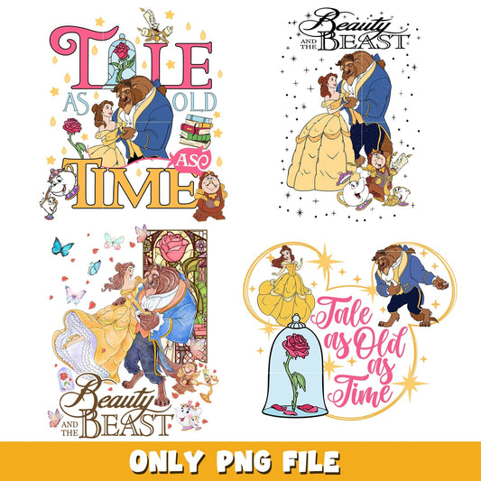 A tale as old as time bundle png, Disney princess png, Disney png