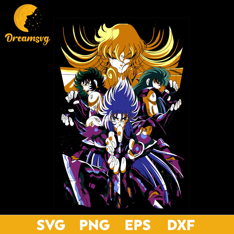 Athena Exclamation Saint Seiya Svg, Saint Seiya Svg, file for cricut, Anime svg, png, eps, dxf digital download