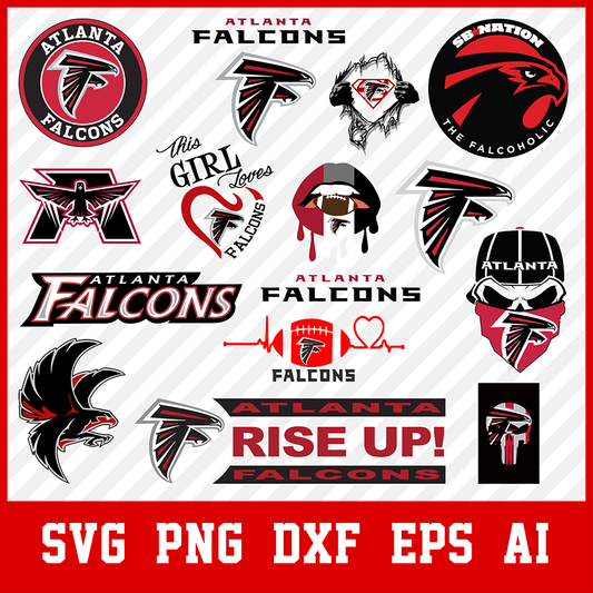 Atlanta Falcons Svg Logo, Atlanta Falcons Png Logo, Falcons Clipart