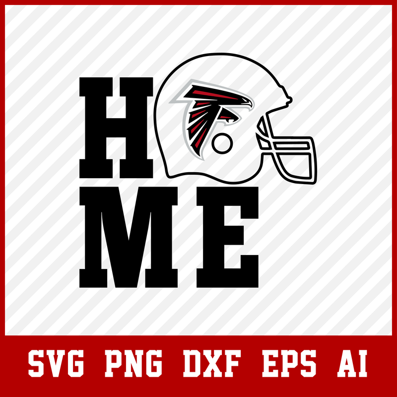 Atlanta Falcons Home Helmet Logo, Football, NFL logo, team svg, dxf, clipart, cut file, vector, eps, pdf, logo, icon