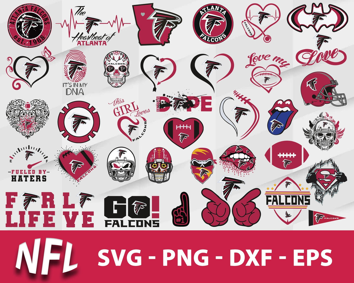 Atlanta Falcons Svg Bundle, Atlanta Falcons Svg, Sport Svg, Nfl Svg, Png, Dxf, Eps Digital File.