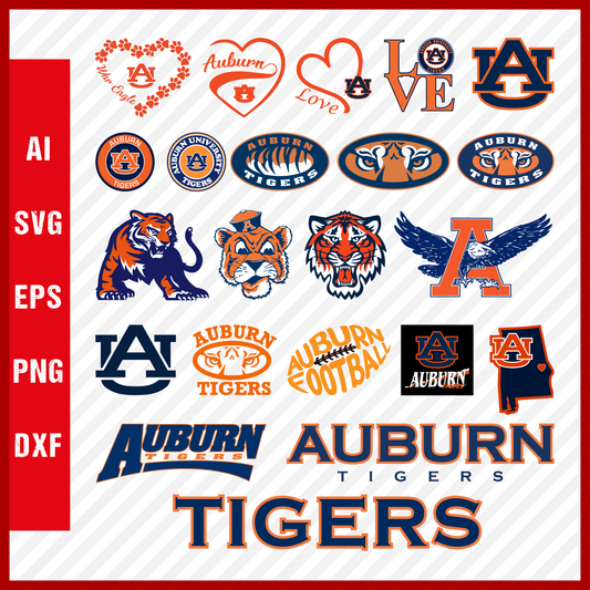 Auburn Tigers Svg Logo, Auburn Tigers Png Logo, NCAA Auburn Tigers Clipart