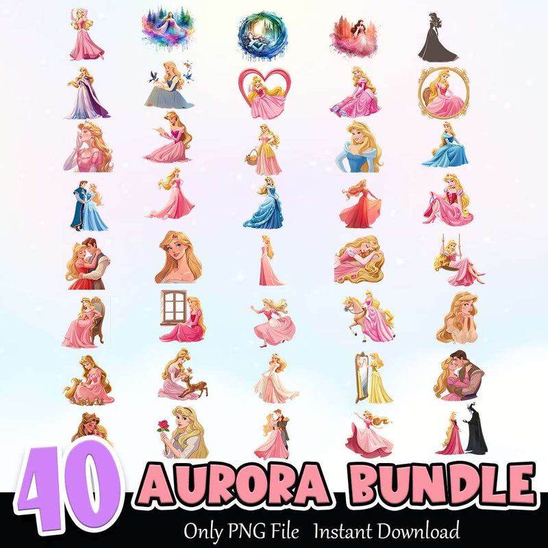 Aurora PNG Bundle Sublimation Instant Download