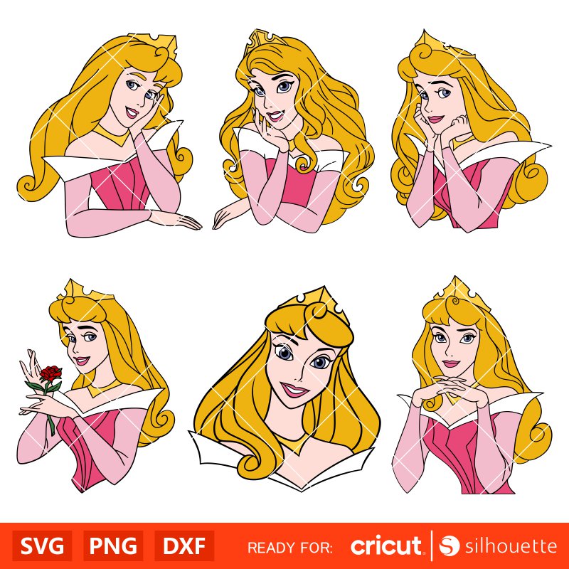 Aurora SVG Bundle, Sleeping Beauty Svg, Princess Svg, Disney Svg, Cricut, Silhouette Vector Cut File