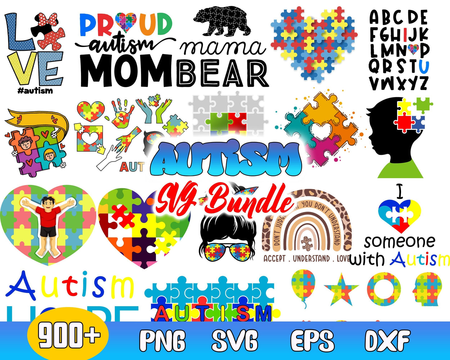 Autism Svg Bundle - Digital download
