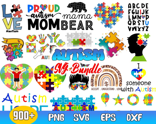Autism Svg Bundle - Digital download