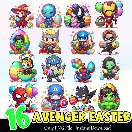 Avenger Easter Bundle PNG Instant Download