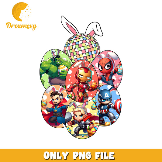 Avengers Easter PNG Superhero Egg Hunt