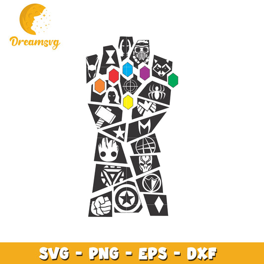 Avengers Infinity Gauntlet SVG Cut File