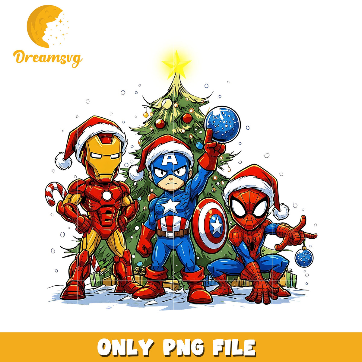 Avengers christmas png, christmas gifts png, grinchy png