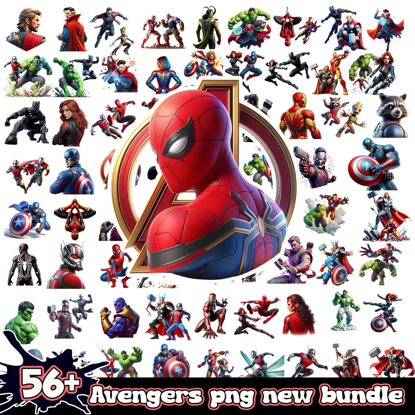 Avengers png bundle, Super hero 2024 png bundle