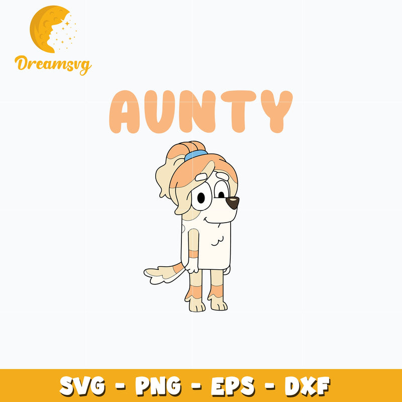 Bluey Aunty Frisky svg