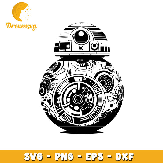 BB8 Droid SVG PNG EPS DXF Cut File
