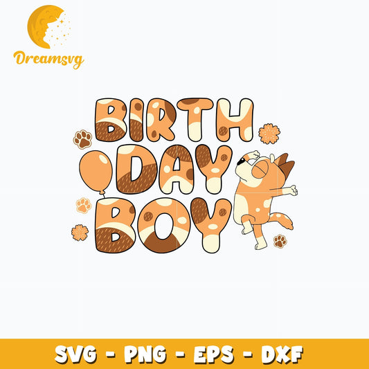 Bingo birthday boy svg