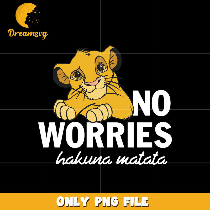 Lion no worries hakuna matata png