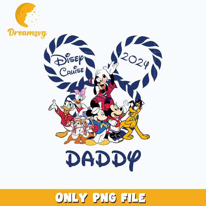 Mickey disney cruise 2024 daddy png