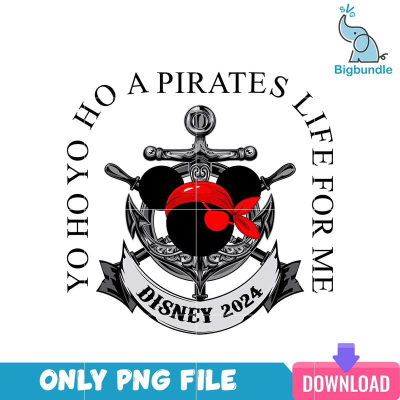 Pirates Life For Me Mickey PNG