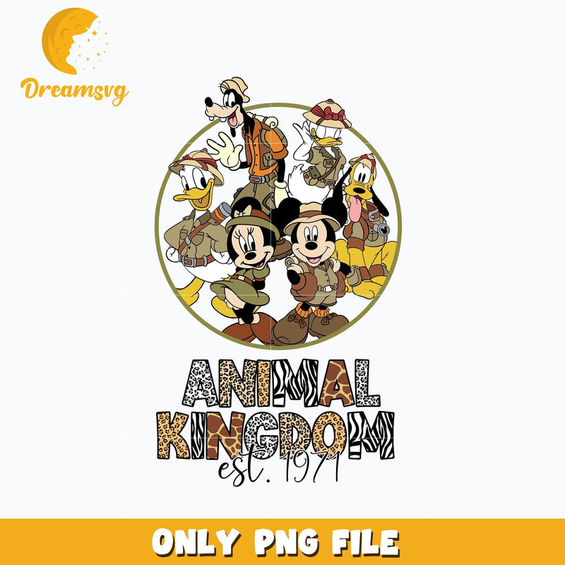 Mickey animal kingdom est 1971 png