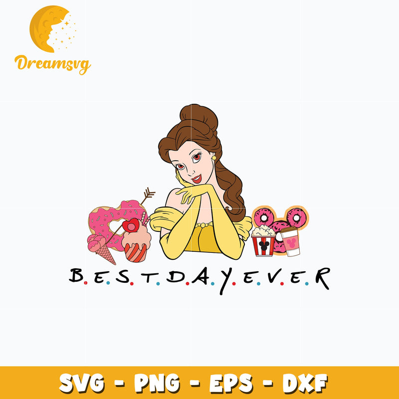 Princess Belle best day ever svg