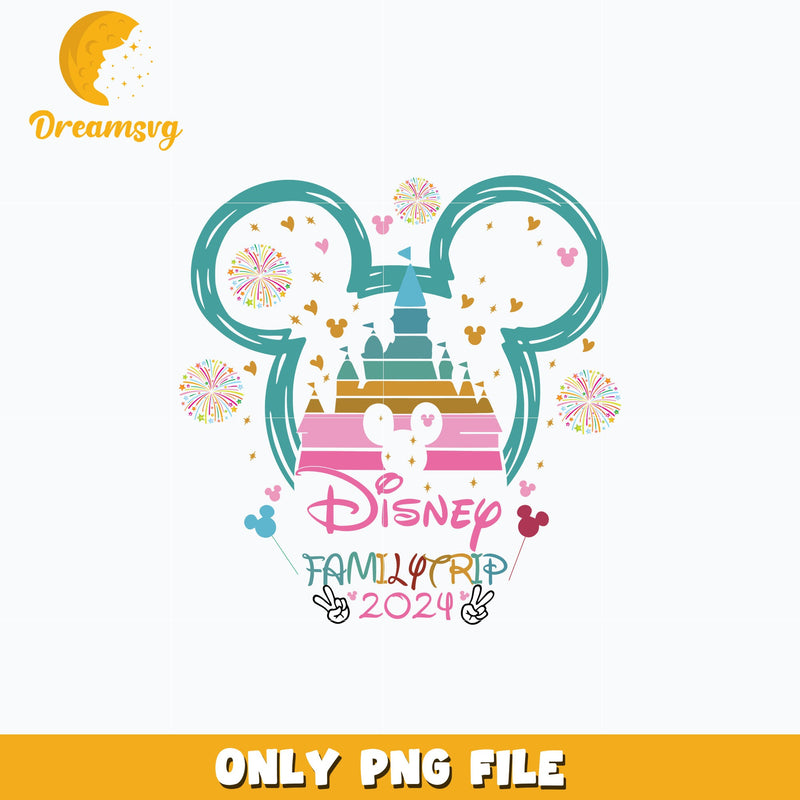 Mickey disney familytrip 2024 png