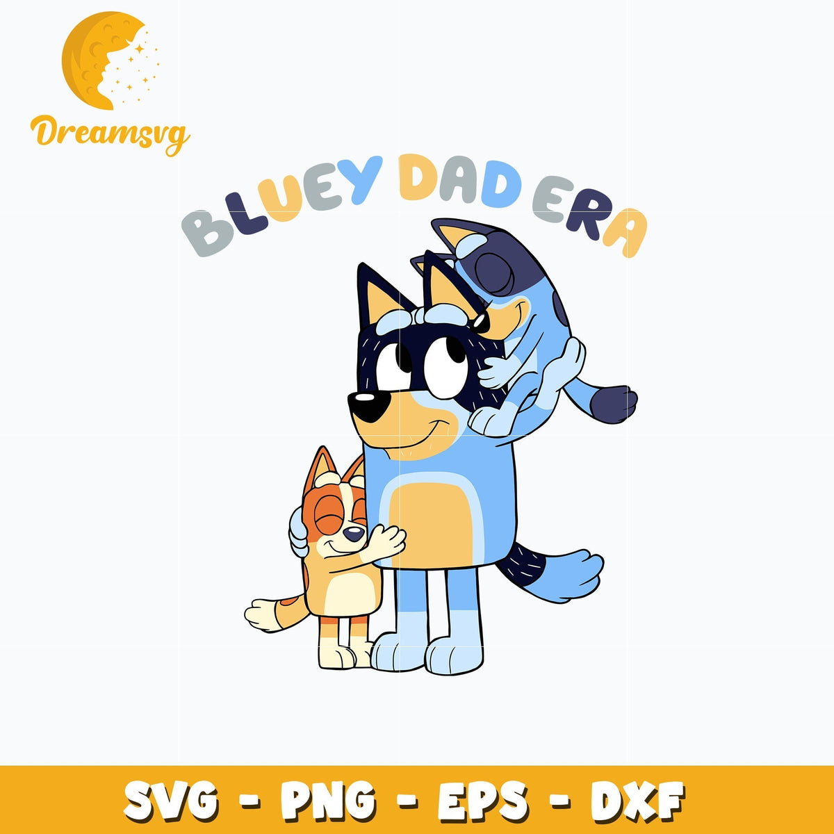 Bluey dad era svg