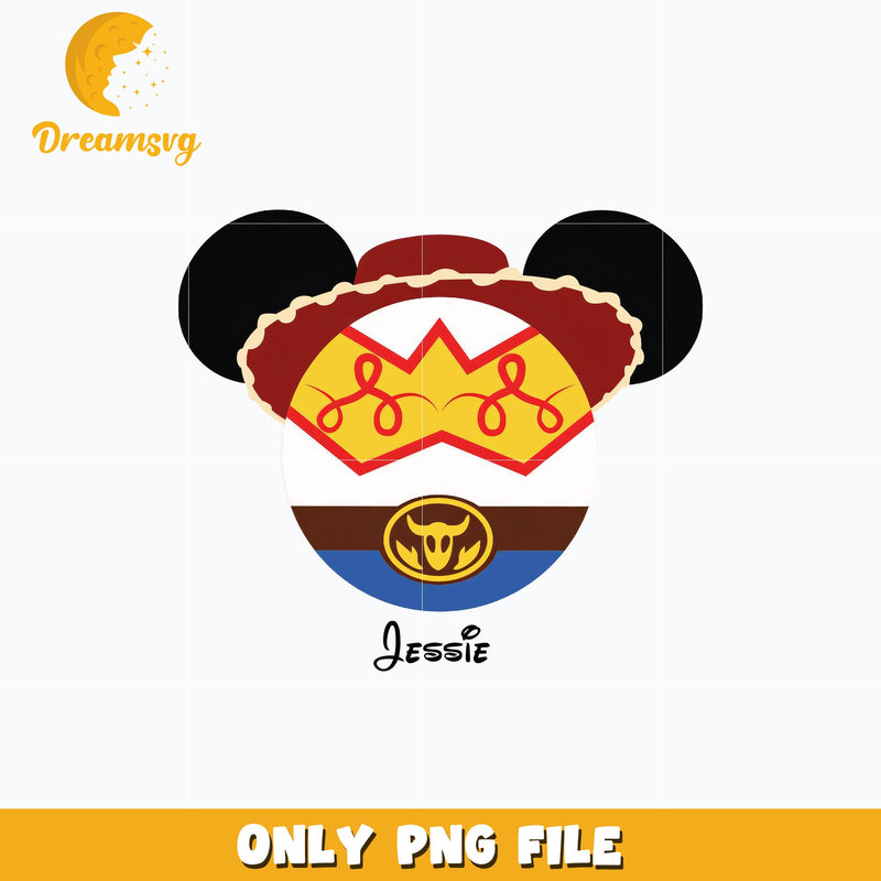 Jessie mouse head toy story png