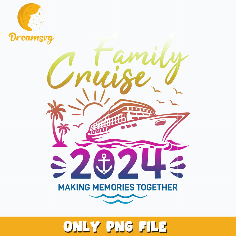Mickey family cruise 2024 png