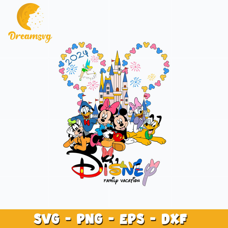 Minnie disney family vacation 2024 svg