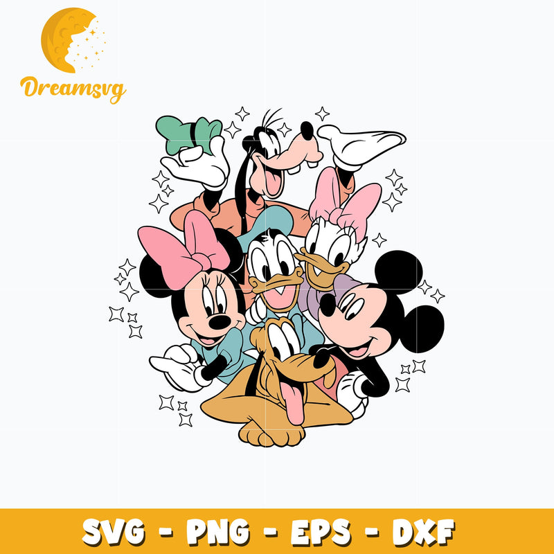 Mickey mouse disney friends svg