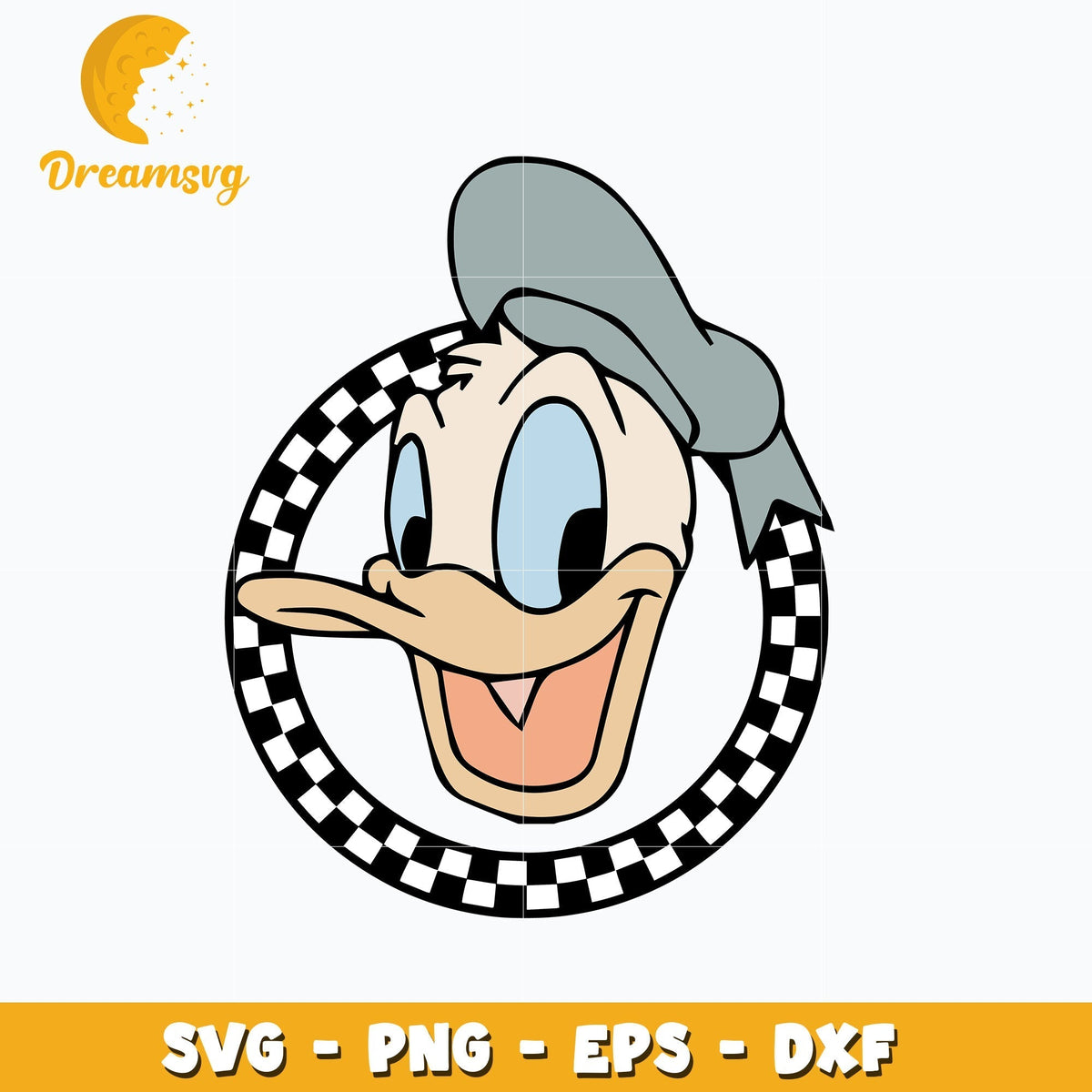 Donald duck disney head svg