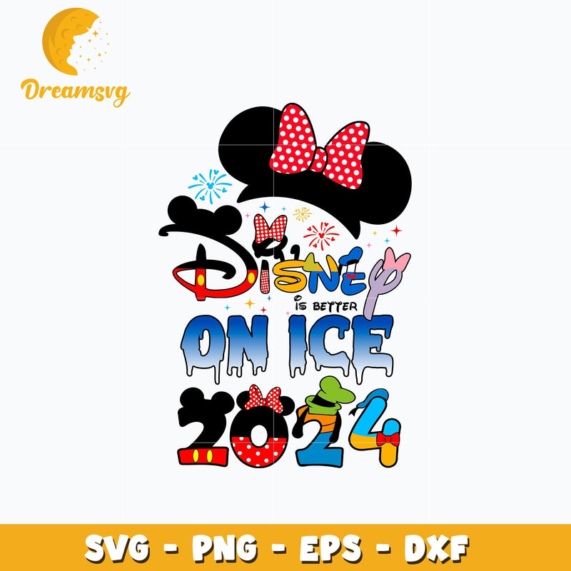 Minnie disney on ice 2024 svg