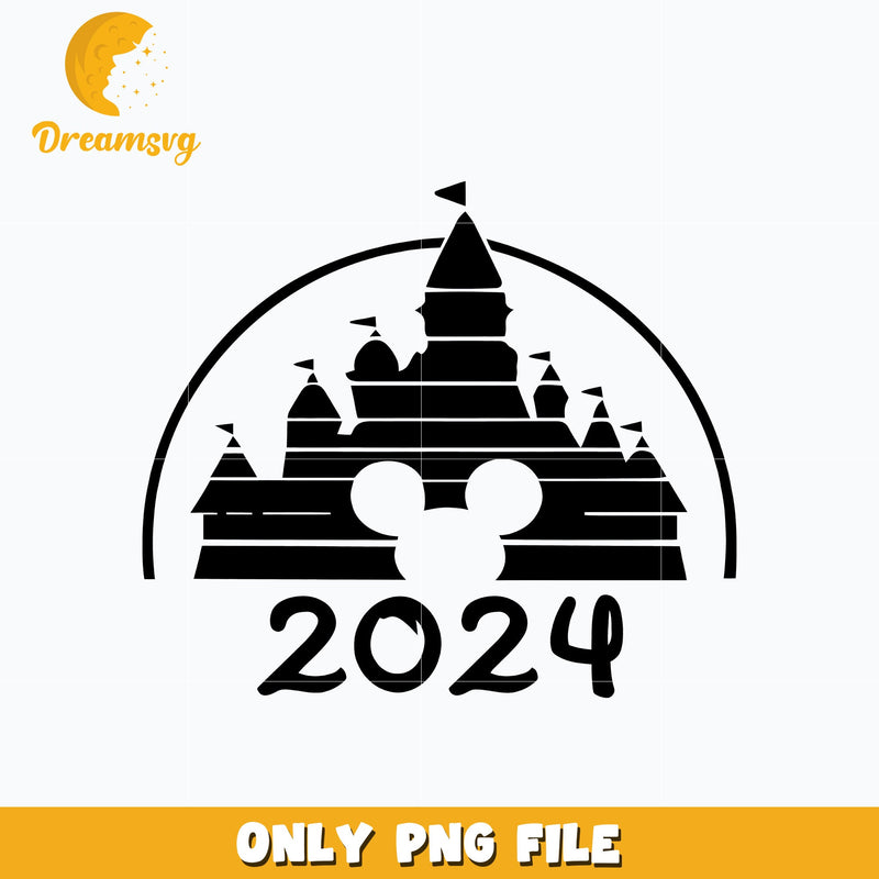 Mickey castle disney 2024 png