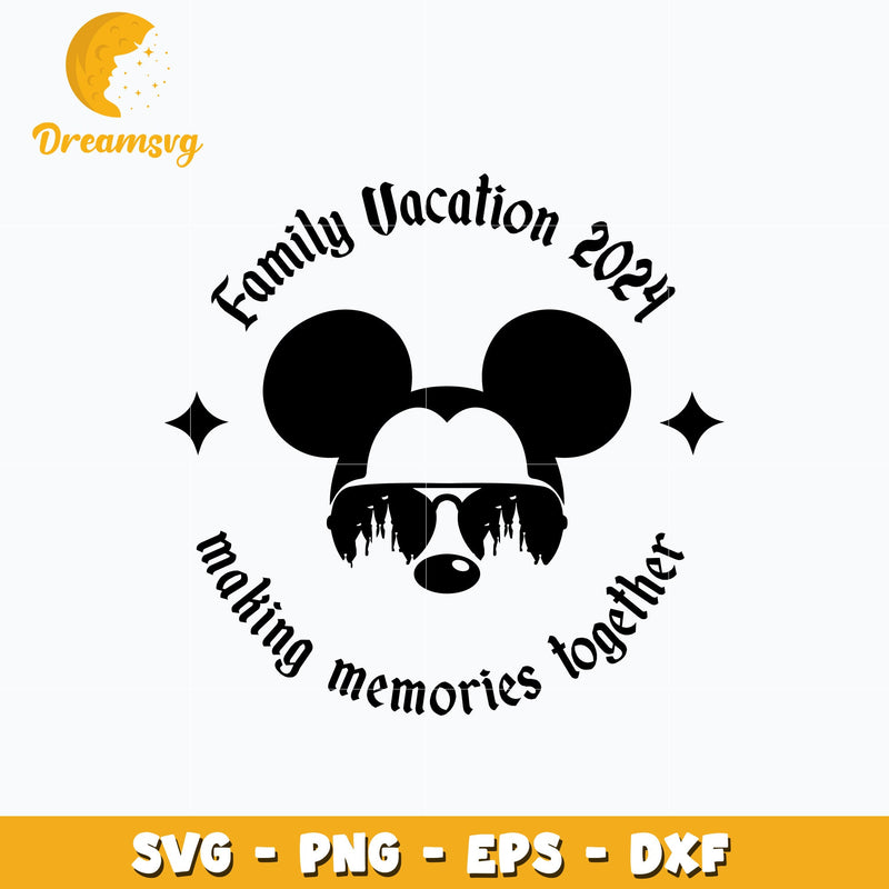 Mickey making memories together svg