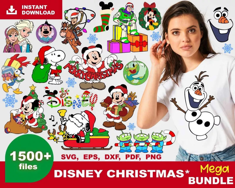 Disney SVG & PNG Bundle, Disney Characters Clipart - Over 18,000 PNG & SVG Files For Cricut / Silhouette