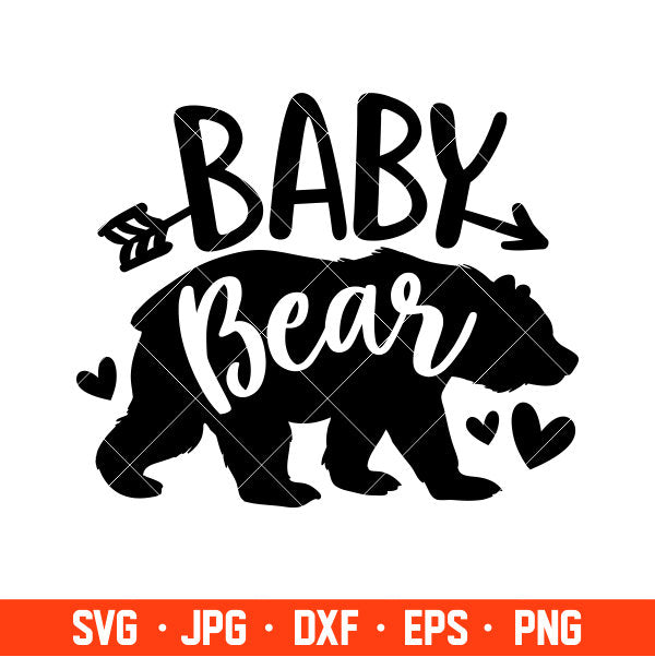 Baby Bear Family Svg, Mom Life Svg, Mother’s day Svg, Family Svg, Cricut, Silhouette Vector Cut File