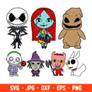 Baby Jack and Sally Svg, Halloween Svg, Oogie Boogie Baby Svg, Jack and Sally Png