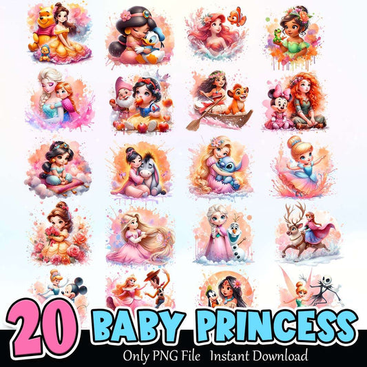 Baby Princess Bundle PNG Instant Download
