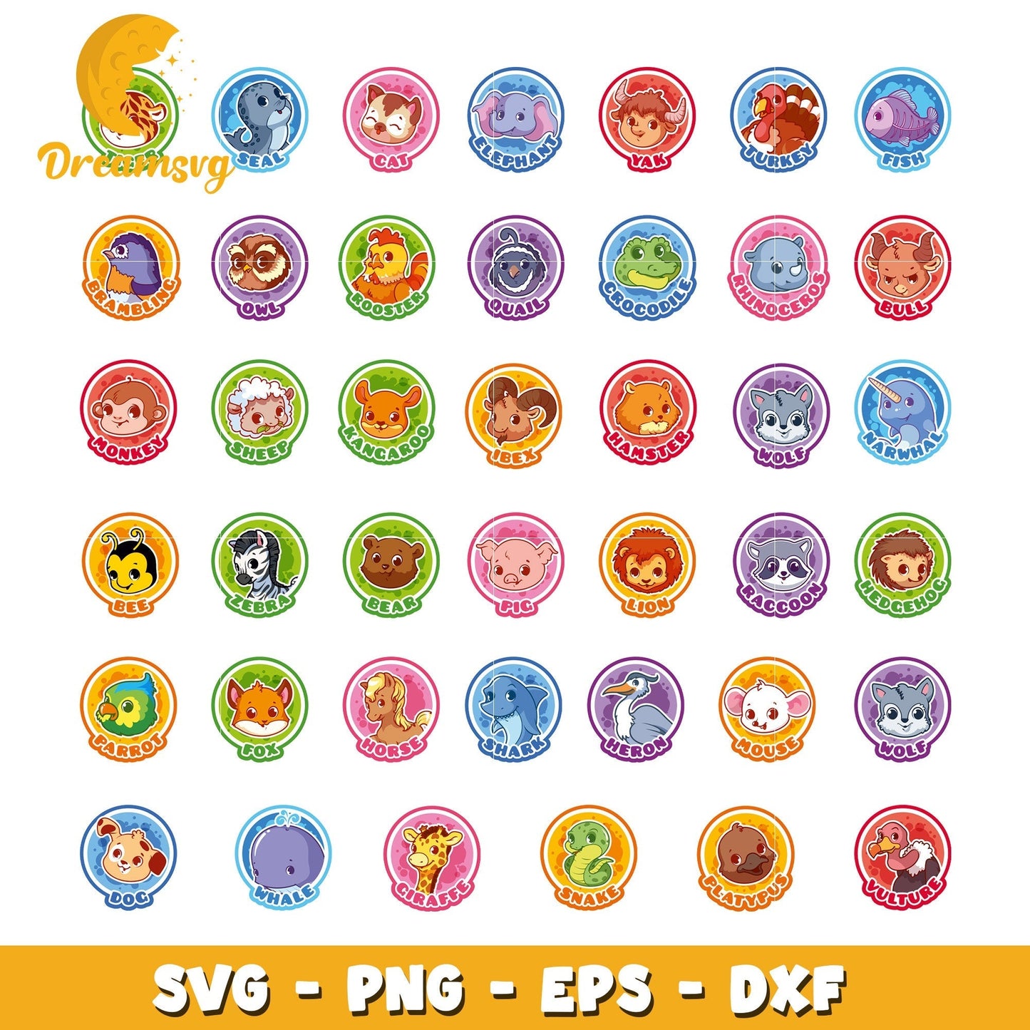 Baby animals for kids design bundle svg, stick animal svg
