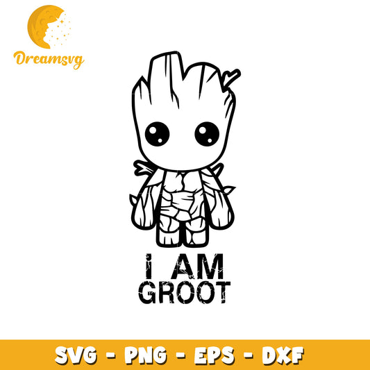 Baby Groot SVG Cut File PNG EPS DXF