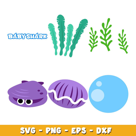 Baby Shark bundle svg, Cartoon svg, Digital Download