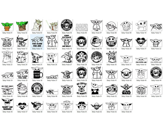 256+ Baby Yoda SVG bundle, Star Wars Svg files for cricut, cricut, svg bundle, Cartoon svg, png, dxf, eps digital file