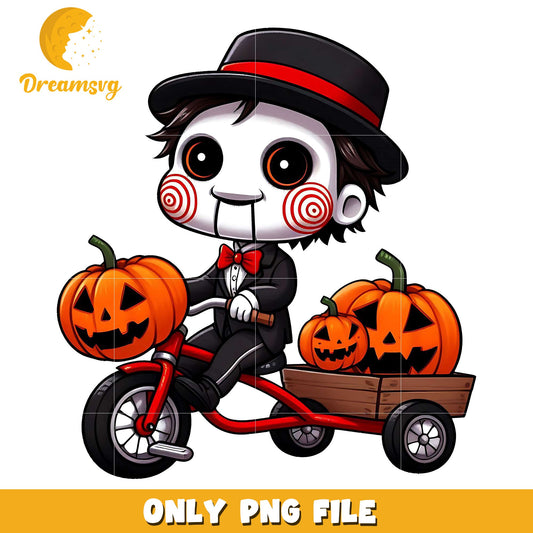 Baby jig saw png, halloween design png, halloween time png