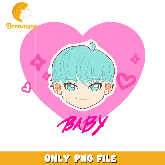 Baby pink heart png, saja boys band png, kpop songs png
