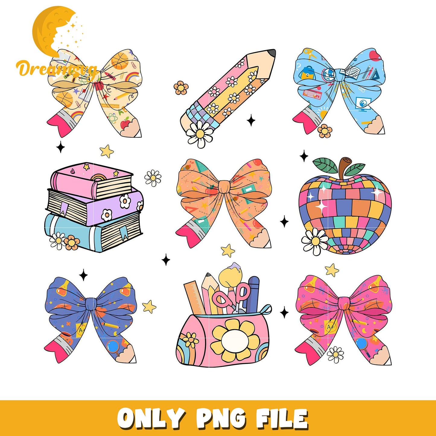 Back to School PNG Clipart Set