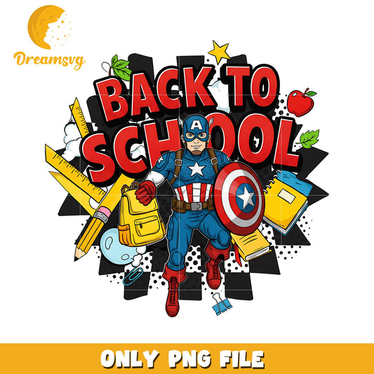 Back to school captain png, avengers png, avnegers toys png