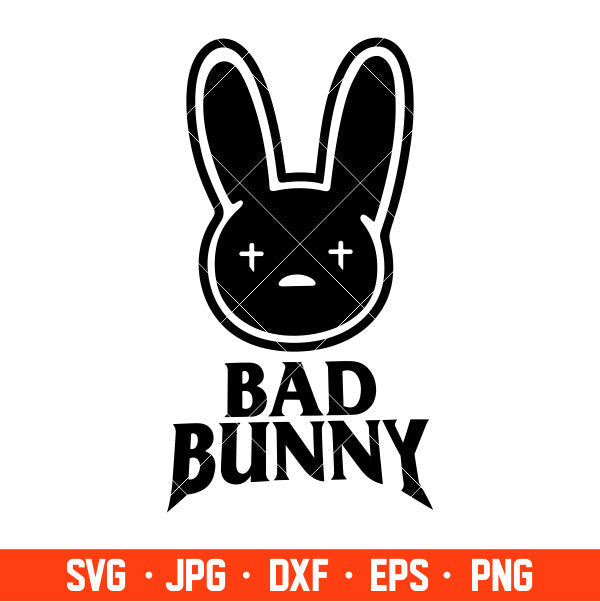 Bad Bunny Svg, Yo Perreo Sola Svg, Bad bunny logo Svg, El Conejo Malo Svg, Cricut, Silhouette Vector Cut File