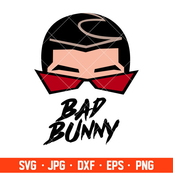 Bad Bunny Svg, Yo Perreo Sola Svg, Bad bunny logo Svg, El Conejo Malo Svg, Cricut, Silhouette Vector Cut File