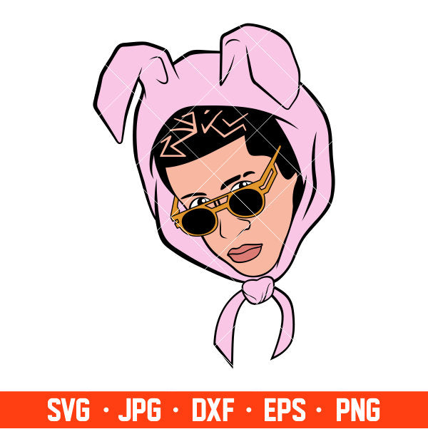 Bad Bunny Svg, Yo Perreo Sola Svg, Bad bunny logo Svg, El Conejo Malo Svg, Cricut, Silhouette Vector Cut File