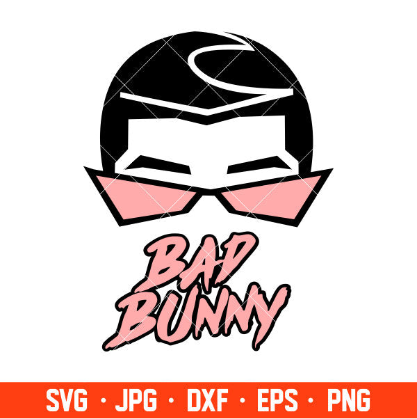 Bad Bunny Svg, Yo Perreo Sola Svg, Bad bunny logo Svg, El Conejo Malo Svg, Cricut, Silhouette Vector Cut File